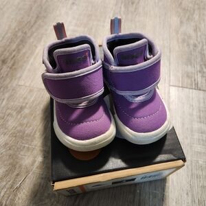 Bogs Purple Kids Hook-and-Loop Sneakers